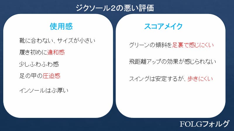 ジクソール２の悪い口コミ
