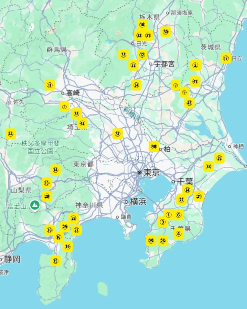 ゴルフミー提携ゴルフ場関東